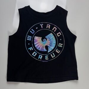Old Navy Kids Black Tank Top with Wu-Tang Logo